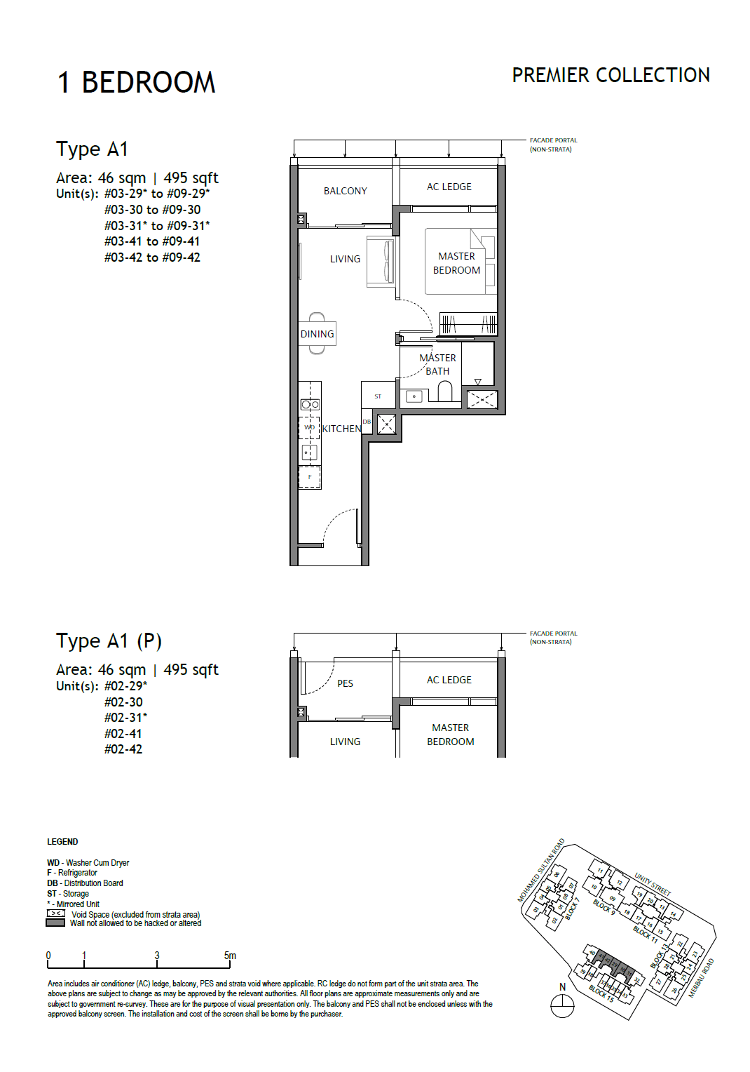 The Robertson Opus 1 Bed Room Site Map