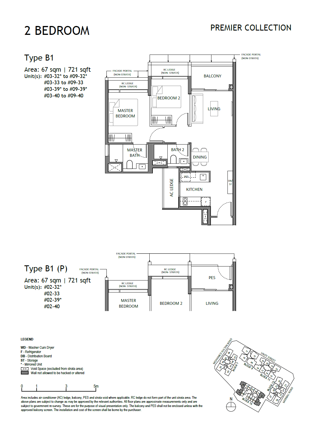 The Robertson Opus 2 Bed Room Site Map