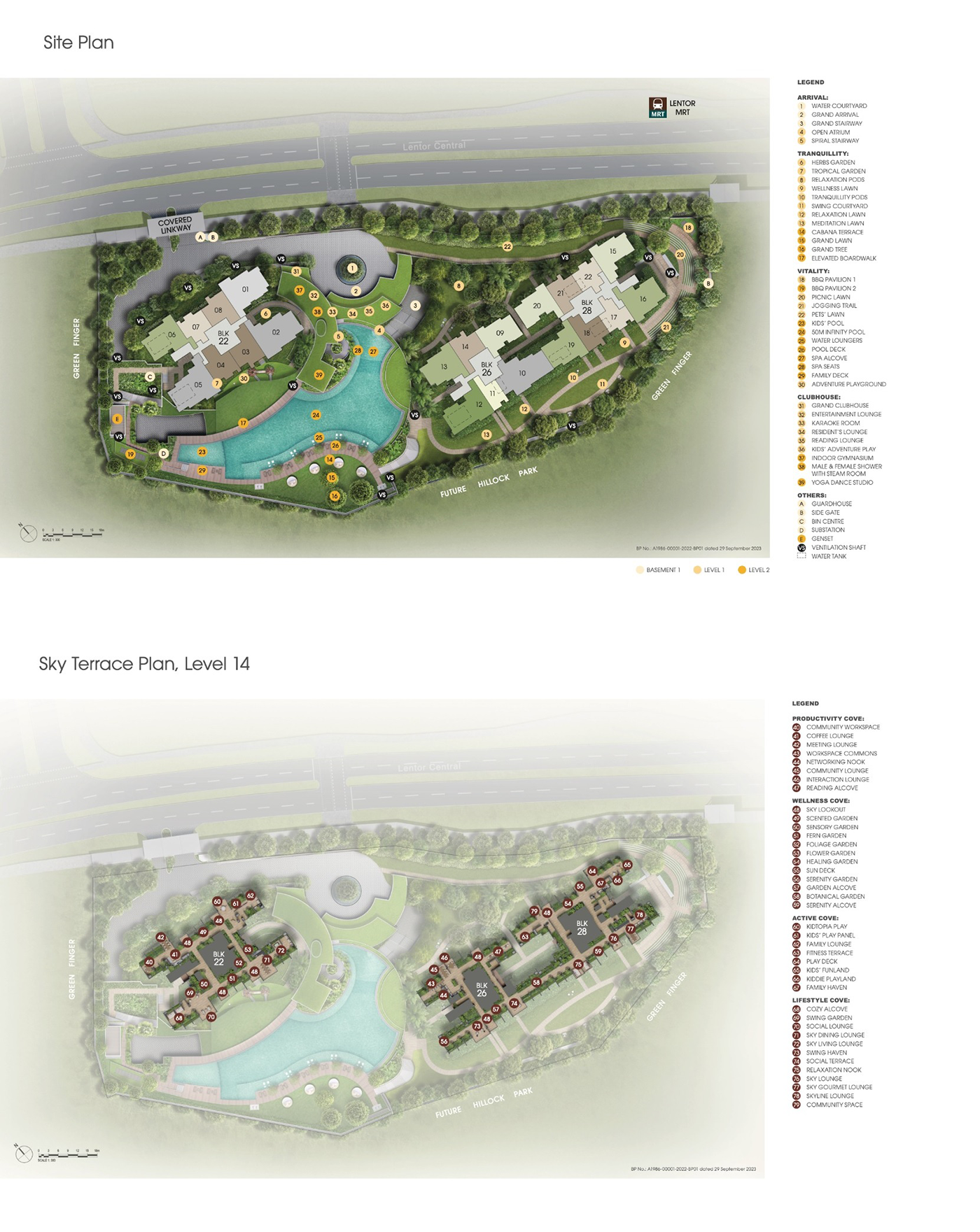 Hillock Green Site Map
