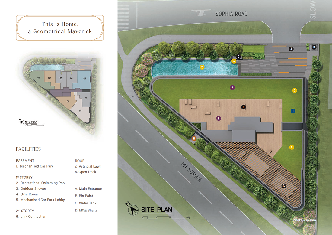 Sophia Regency site plan