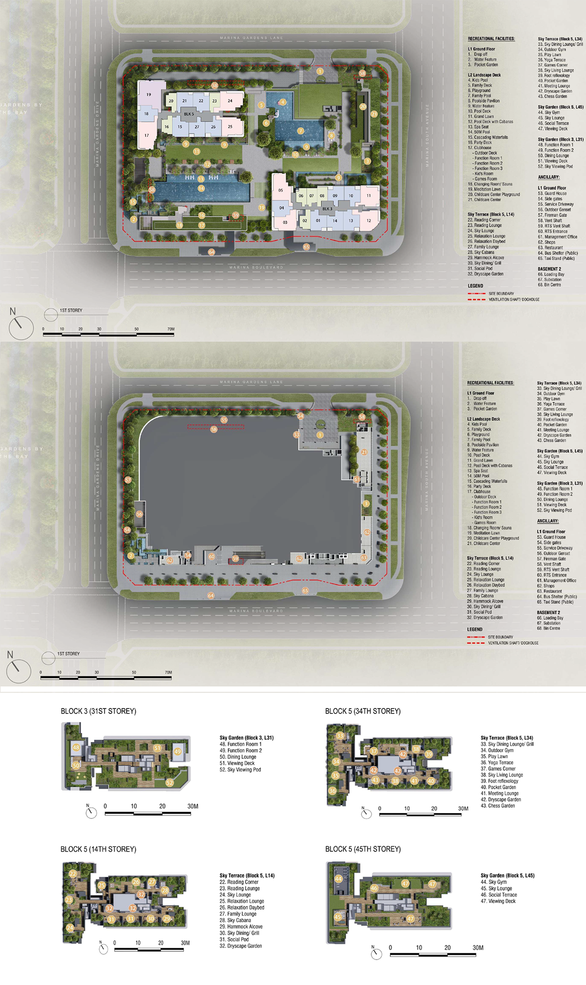 One Marina Gardens Site Map