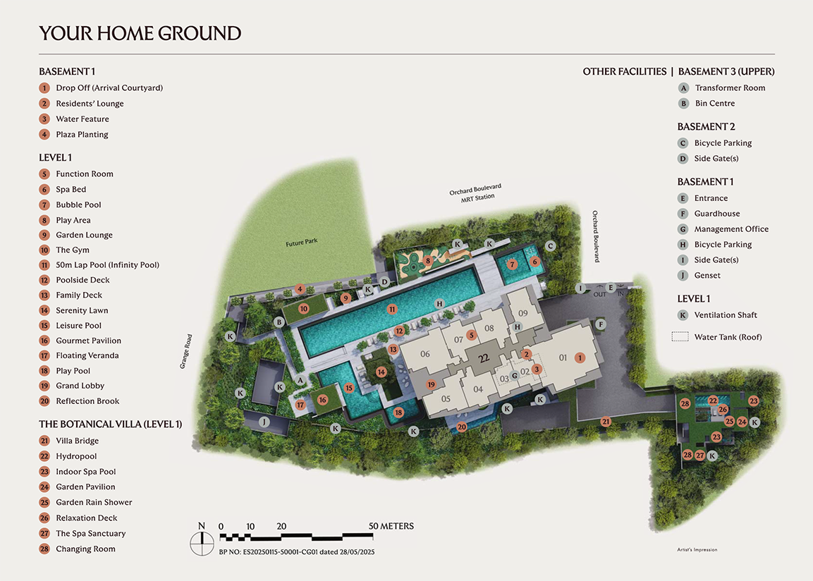 Upperhouse @ Orchard Boulevard Site Map
